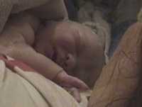 Baby Esther, moments after birth