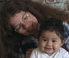 Terri holding baby Sadie